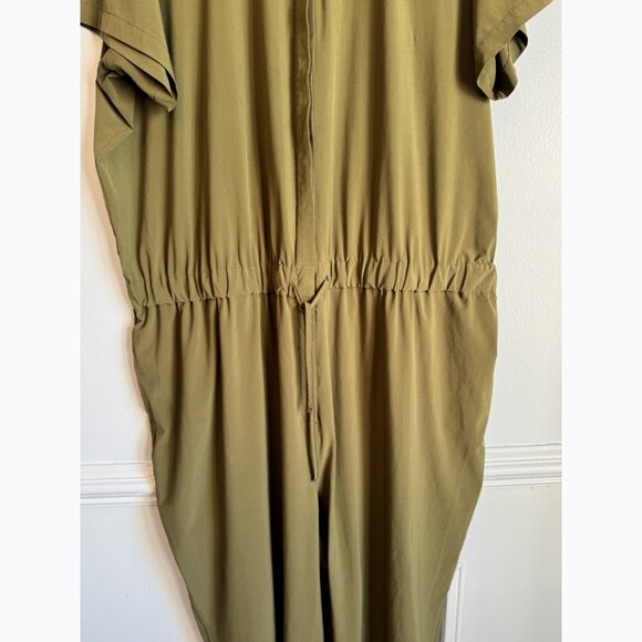 Girlfriend Collective Women’s Green Jumpsuit 5XL Soft Utility Earthy Minimalist - Picture 4 of 12